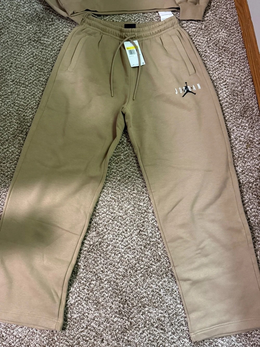 Jordan Brown/Tan Hoodie and Sweatpants Set